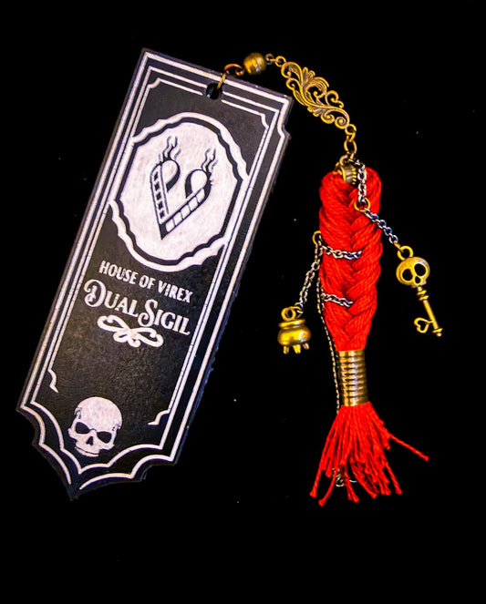 Threadbound Relic Set: Personalized Bookmark & Tassel. One-of-a-Kind Vibe-Based Relic.